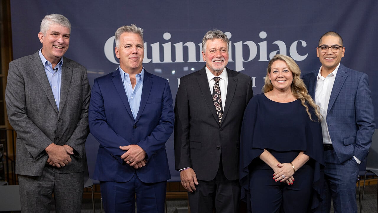 Dean Rousch with Hall of Fame honorees Rich Barry, Bruce Taylor, Ray Hernandez and Meredith Klein